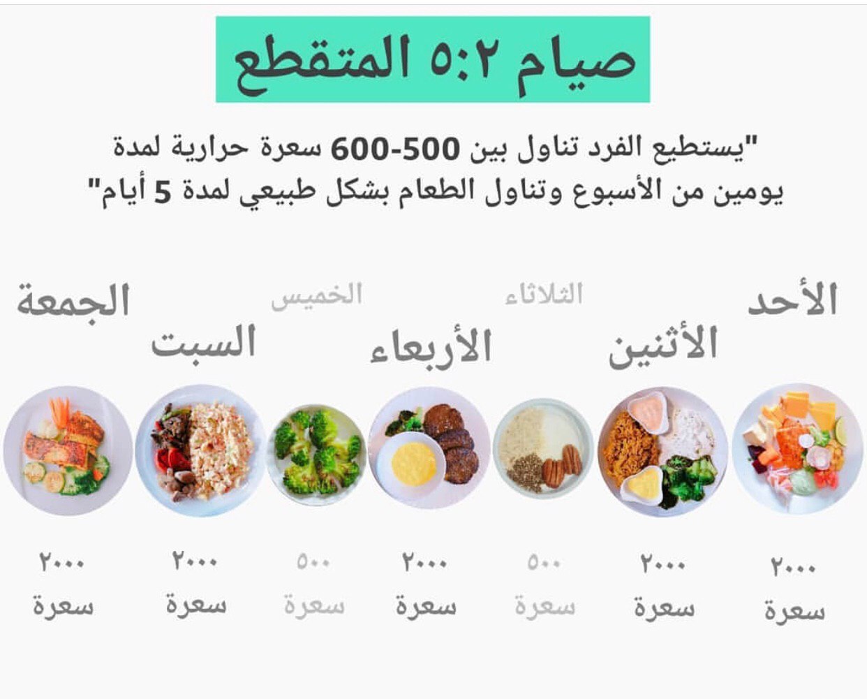 جدول الأكل في الصيام المتقطع مجلة حرة Horrah Magazine