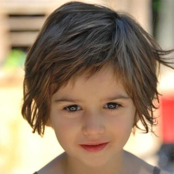 قصات شعر اطفال بنات مدرج قصير