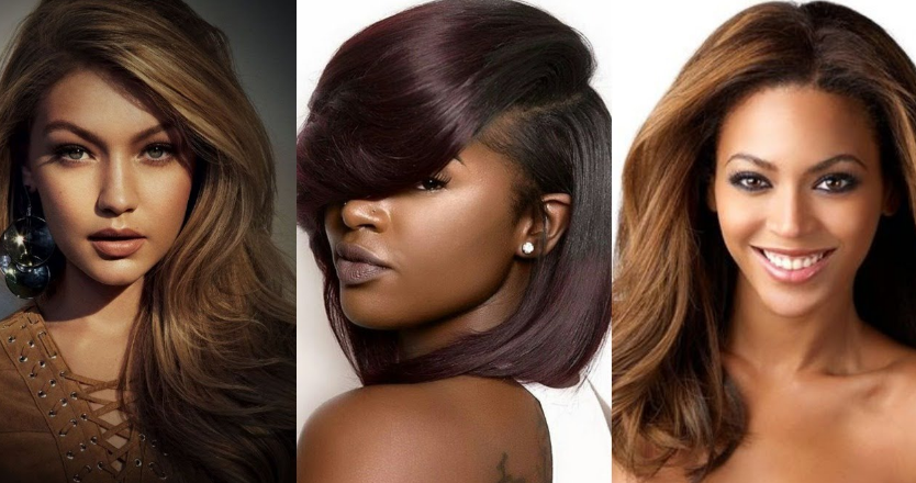 الوان شعر للبشرة السمراء